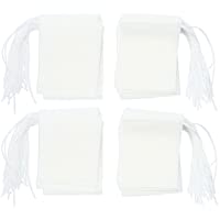 niceEshop(TM Bolsas de Papel del Filtro de Té de Bombeo Línea de Desechable (Blanco- M Tamaño- Conjunto de 200)